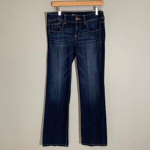 American Eagle dark wash mid rise slim boot casual denim stretch jeans